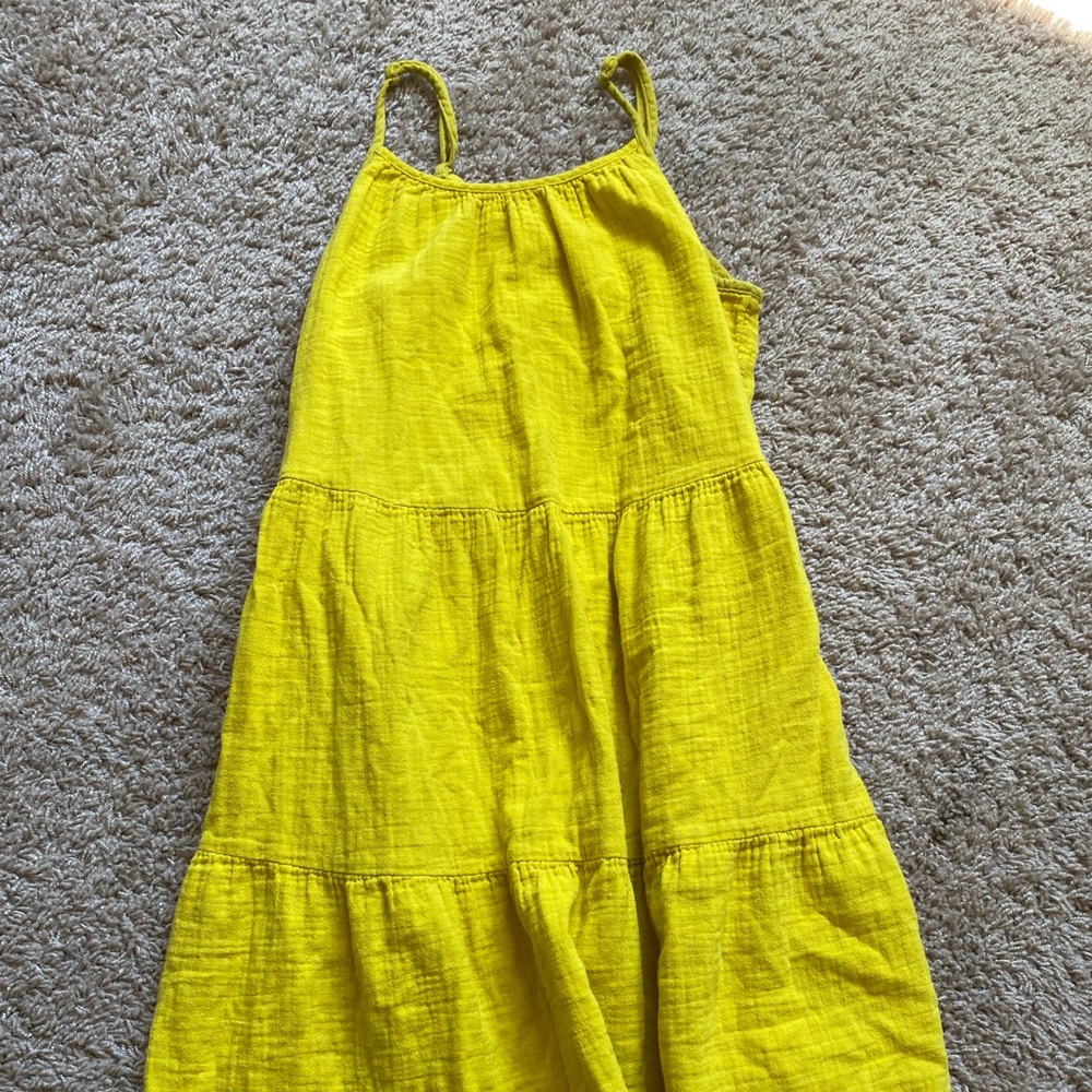 Bright yellow mid length Universal Thread sun dress size xs